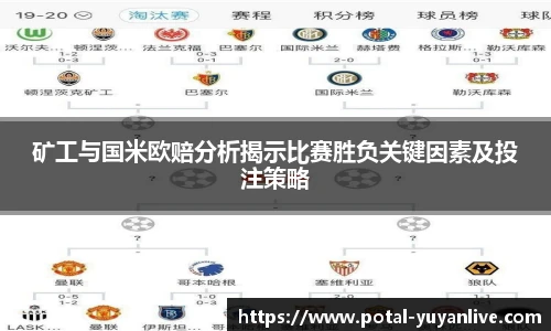 矿工与国米欧赔分析揭示比赛胜负关键因素及投注策略